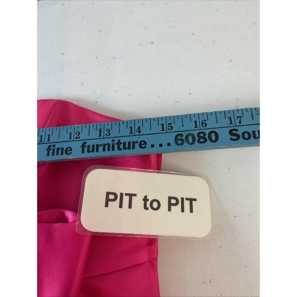 NEW Betsey Johnson Pink Strapless Party Prom HOCO Dress Size 2 Satin Bow flirty - Picture 6 of 9